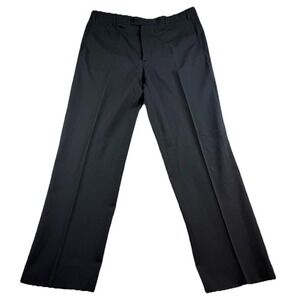 Zanella Pants Mens W 36 L 33 Italy Wool Gray Striped Trousers